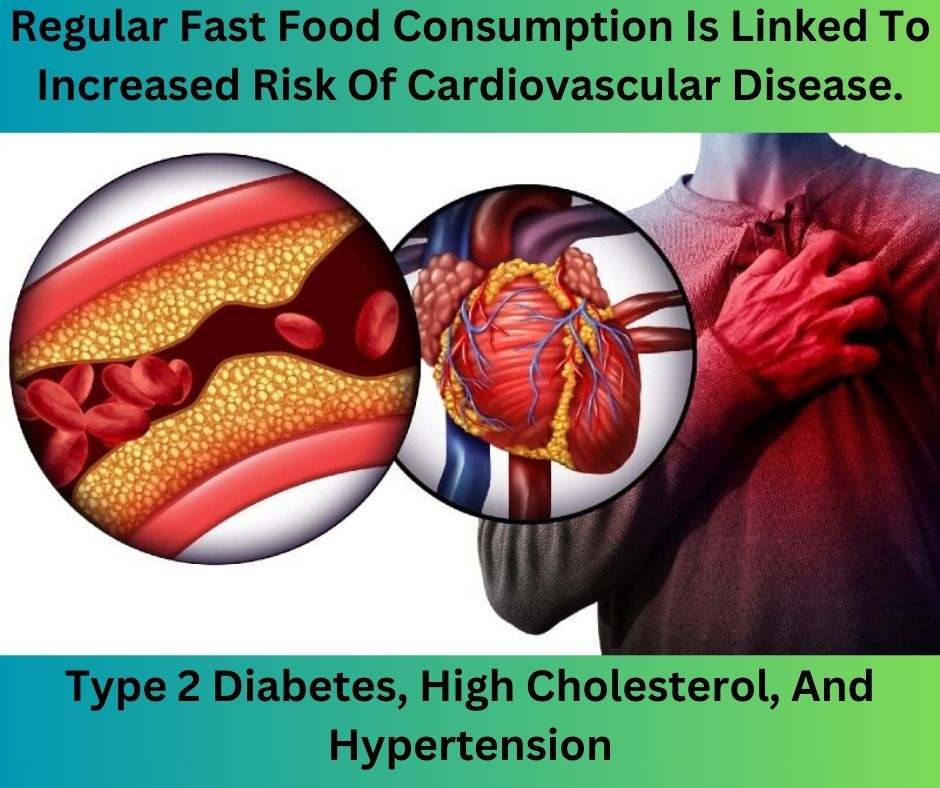 Regular Fast Food Consumption Is Linked To Increased Risk Of Cardiovascular Disease, Type 2 Diabetes, High Cholesterol, And Hypertension