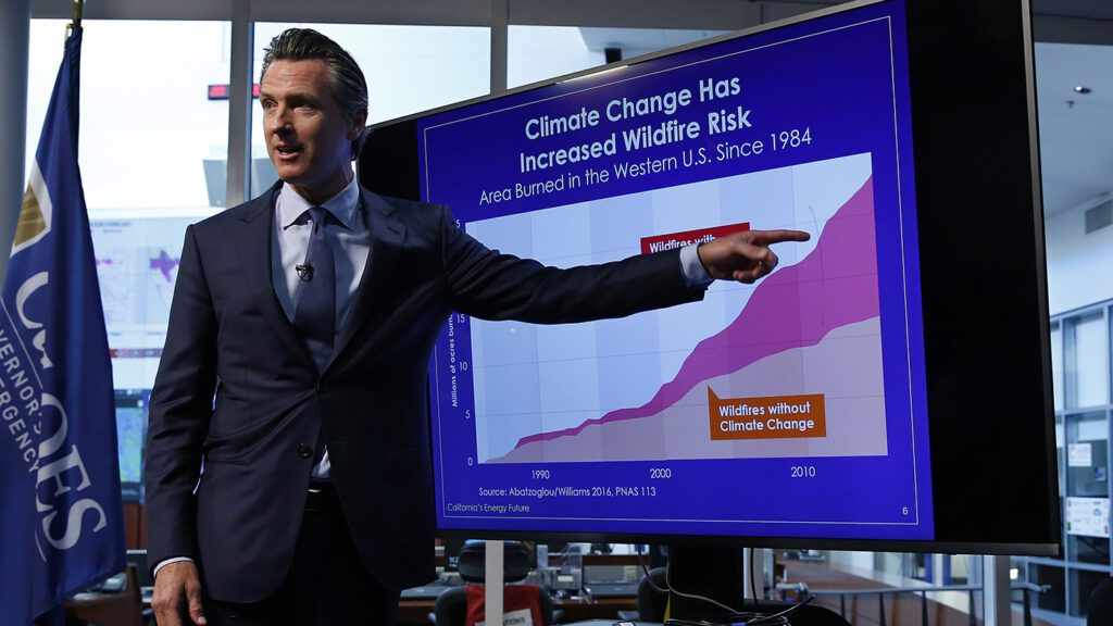 California Governor Gavin Newsom plans to sign climate-focused bills requiring companies to disclose greenhouse gas emissions and financial risk